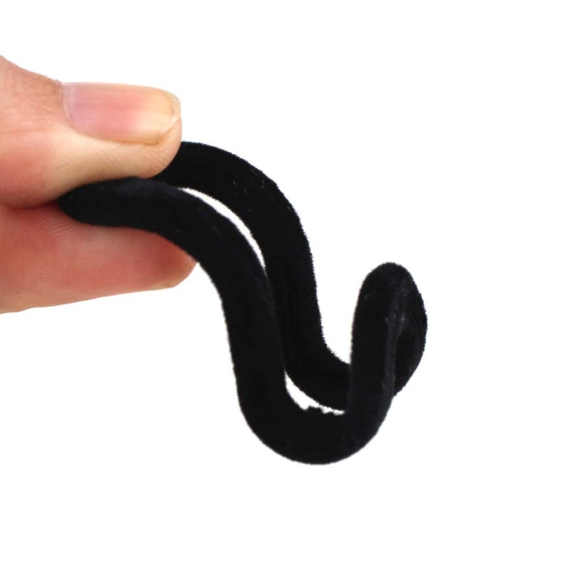 WARMBUY Velvet Hanger Connector Hooks for Closet Space Saving Cascading Hanger Organizer, Black, 40 Pack - Image 5